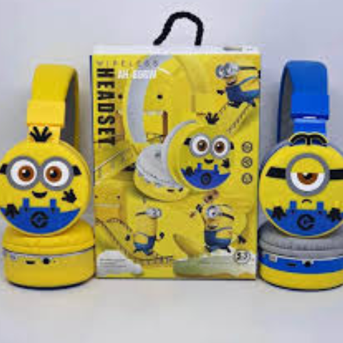 Minions Kids Bluetooth Headphones, Wireless Headphone Foldable Headphones for School, Home, or Travel_2