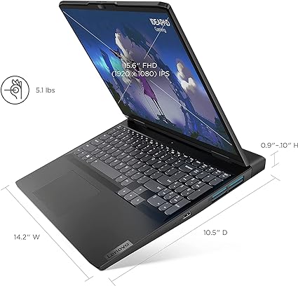 Lenovo IdeaPad Gaming 3 2023 Laptop 15.6″ FHD Intel Core i5 | 16GB RAM|512GB SSD |NVIDIA GeForce RTX 3050 4GB