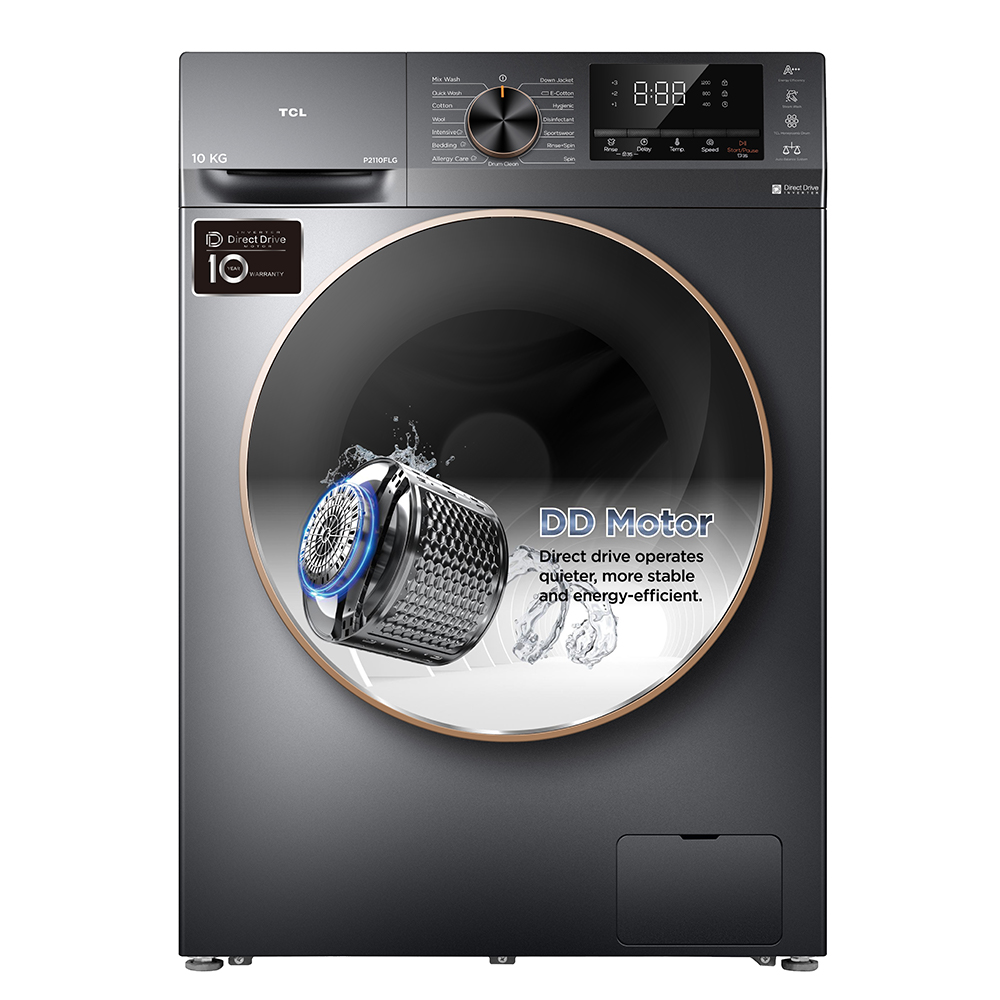 TCL 10 Kg Front Load Washing Machine Model | P2110FLG