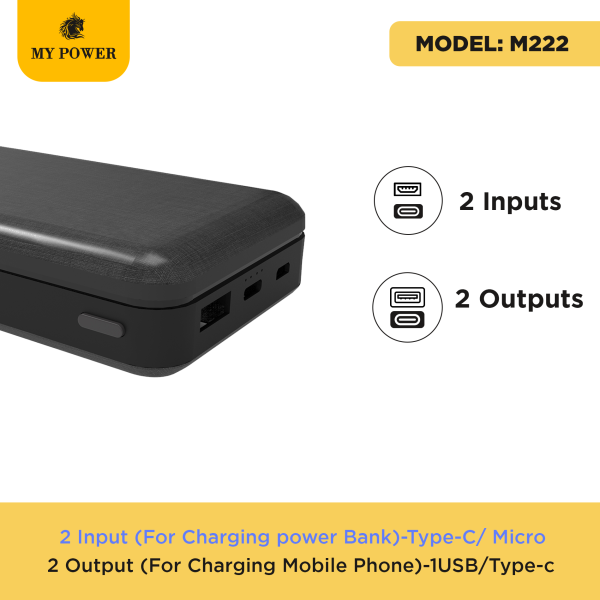 MyPower powerbank 20000mAh M-222 | 20-Watt output_2