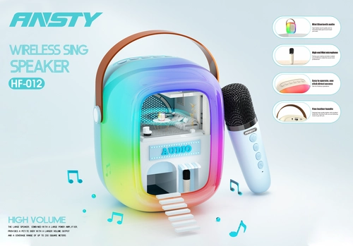 ANSTY Karaoke Speaker with Mic, Bluetooth 5.3, long Battery & Rgb light Glowing_3