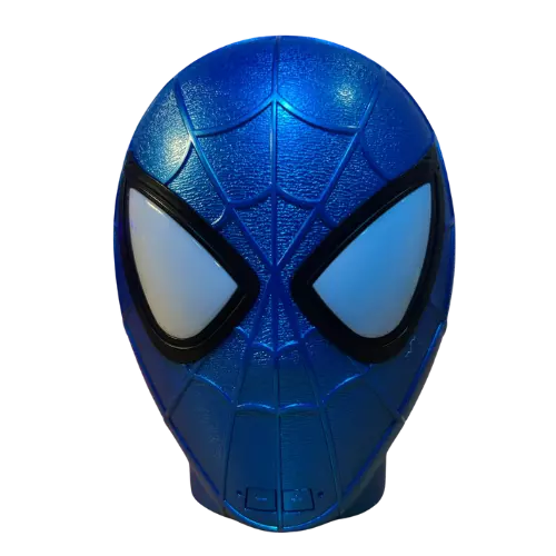 RETRACK 5W Display Light Spider-Man Helmet Bluetooth Speaker Avengers Marvel Bass USB Interface Plug-in 32G TF Card Button F4042 5 W Bluetooth Speaker  (Red, Stereo Channel)_2