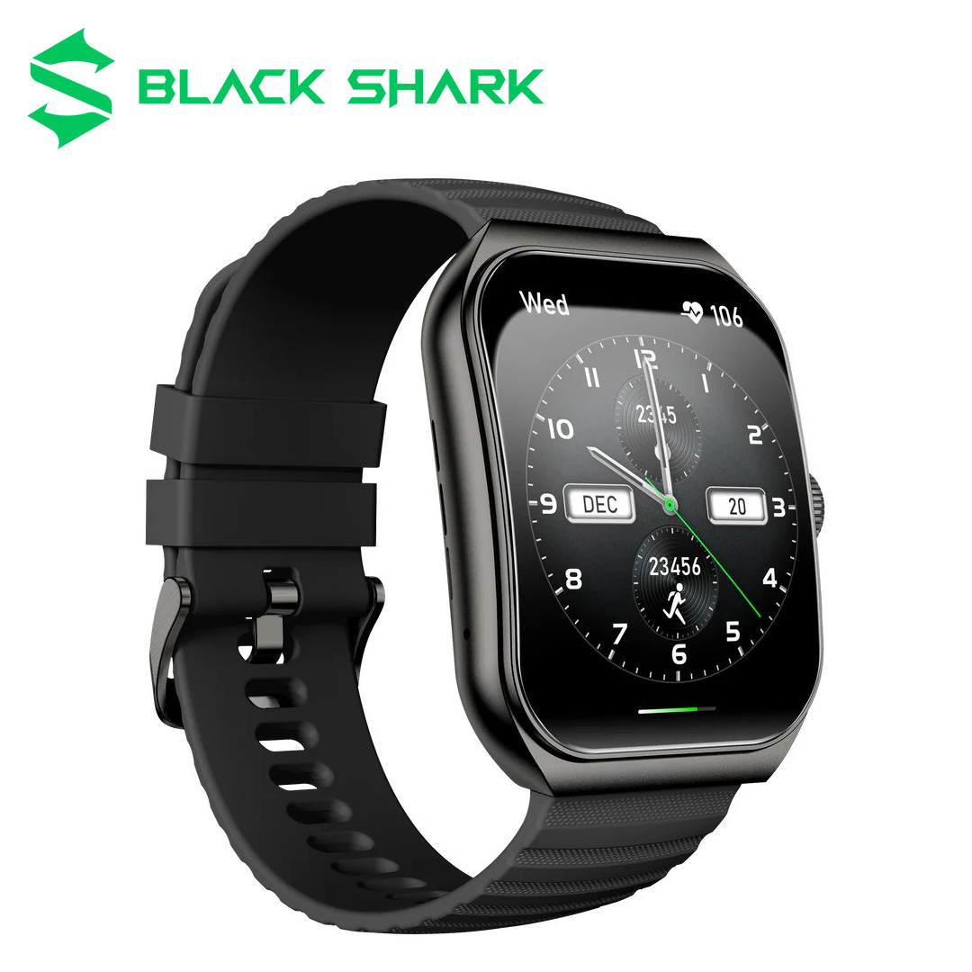 Black Shark GT3 ENC Bluetooth Calling Smart Watch I Display: 1.96'' Curved AMOLED Display I Up to 10 Days Battery Life I Supports Chat GPT I Unlimited AI Watch Face I IP68 Water Resistance I_1