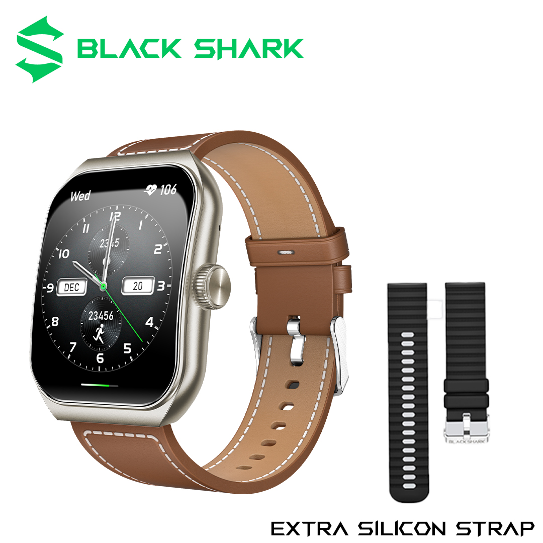 Black Shark GT3 ENC Bluetooth Calling Smart Watch I Display: 1.96'' Curved AMOLED Display I Up to 10 Days Battery Life I Supports Chat GPT I Unlimited AI Watch Face I IP68 Water Resistance I_4